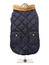 Navy Blue Quilted Town & Country Coat - Urban Pup's Quilted Town & Country Coat has been crafted for lightweight warmth and unparalleled heritage style. It just oozes class and is perfect for either the city or country. The beautiful soft corduroy collar has an enamel Urban Pup label pin as standard for that on-trend, quality feel. It has...